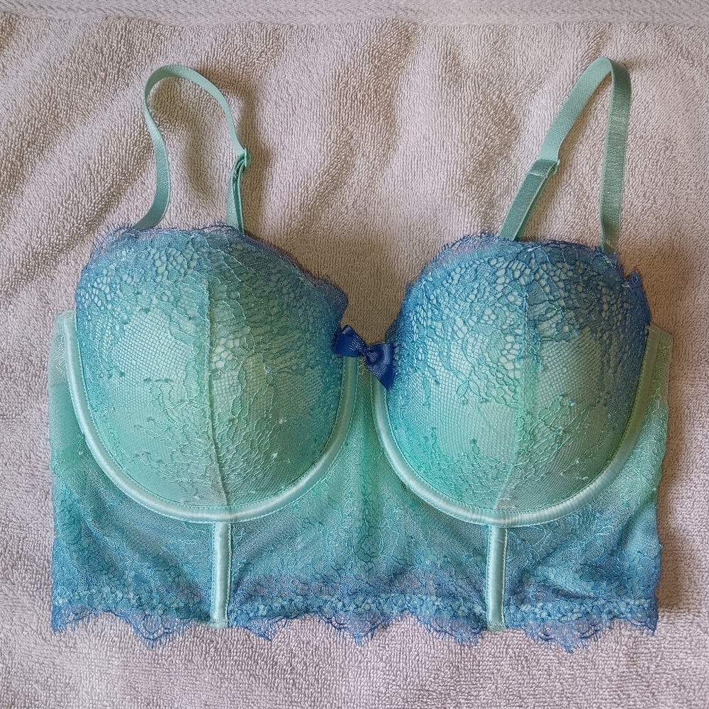 Victoria's Secret Blue Lace Bra